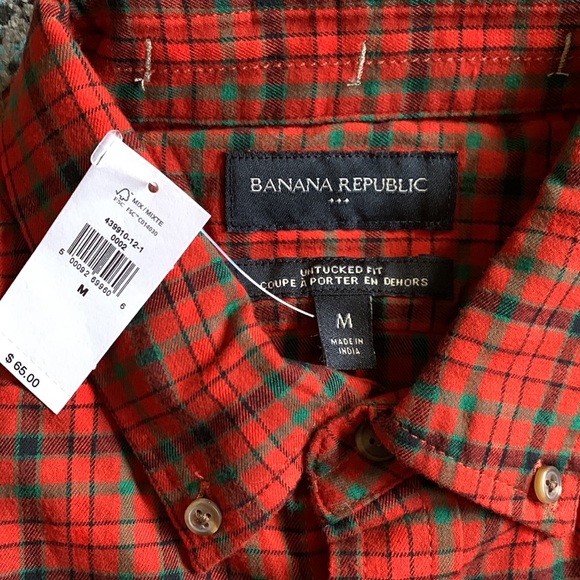 Banana Republic Lightweight Flannel - Brand New - Picture 2 of 3
